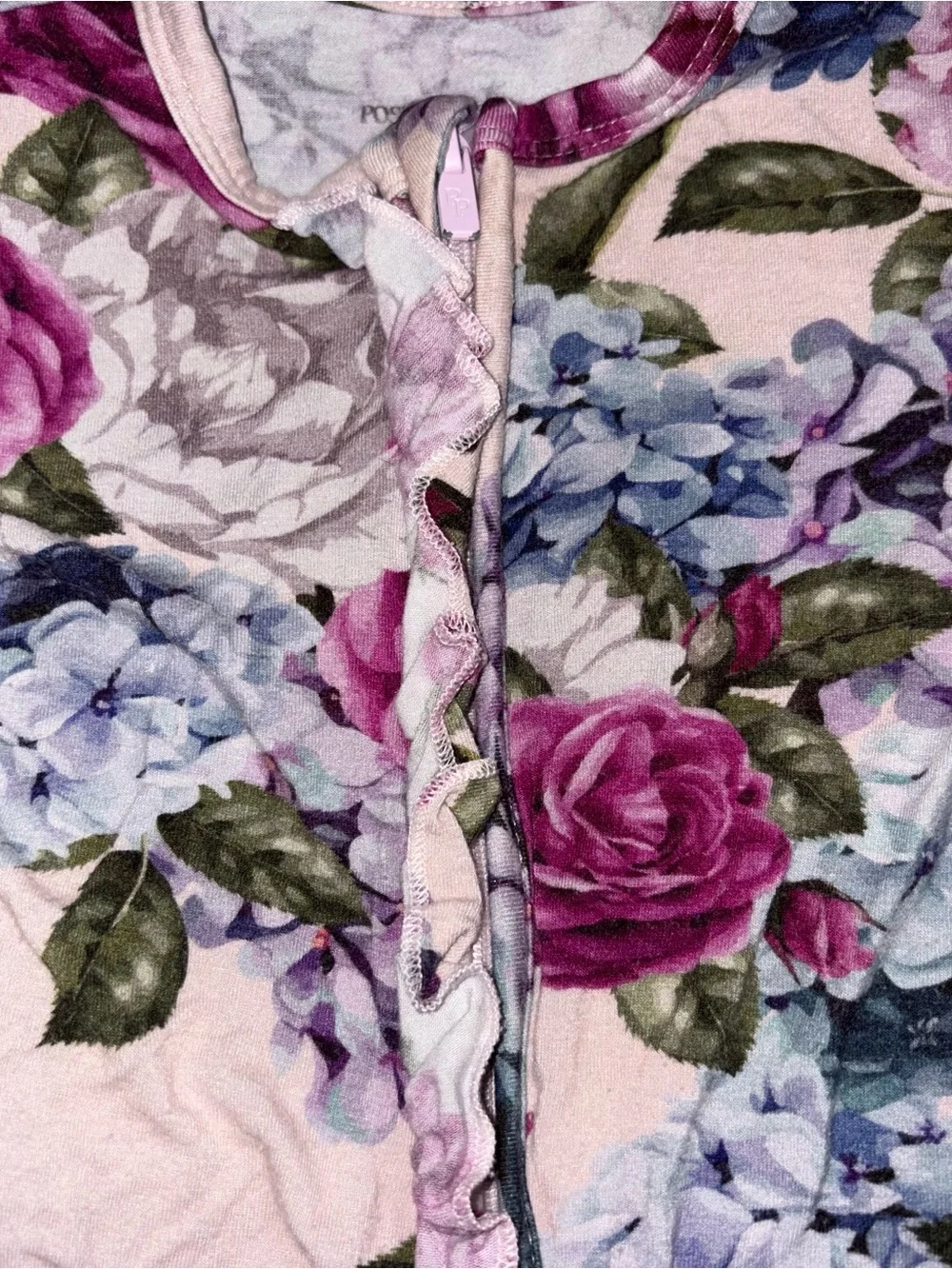Posh Peanut OG Hydrangea Floral Print Footie